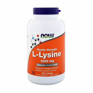 L-Лизин NOW foods L-Lysine 1000 мг, 250 таблеток L-Лизин NOW foods L-Lysine 1000 мг, 250 таблеток