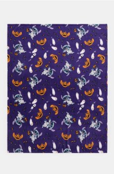 Плед з мотивом Halloween Stitch - фіолетовий