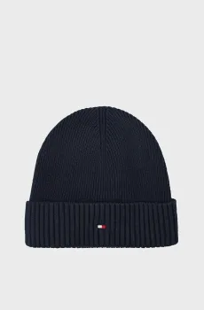 Мужская темно-синяя шапка ESSENTIAL FLAG Синий ONESIZE Tommy Hilfiger AM0AM10337