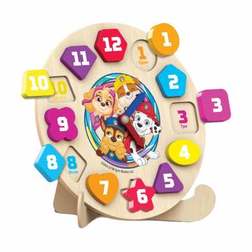 Игрушка KidsHits Paw Patrol Деревянные сортировочные часы, 21*21*1 см KH20/047) Игрушка KidsHits Paw Patrol Деревянные сортировочные часы, 21*21*1 см KH20/047)