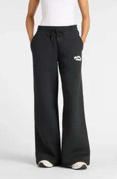 Женские черные брюки Linear Heritage Fleece Wide Leg Черный L New Balance WP53902BK