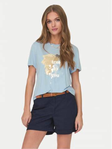 ONLY Футболка 15303212 Блакитний Regular Fit ONLY Футболка 15303212 Блакитний Regular Fit