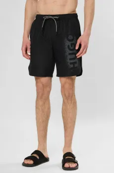 Мужские черные плавательные шорты Черный L HUGO 50561096;001