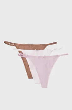 Женские трусики (3 шт) Разноцветный M womensecret 4933614