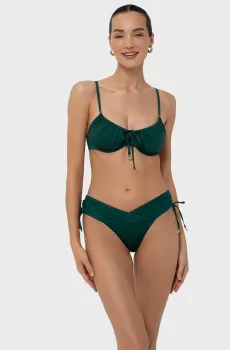 Женские темно-зеленые трусики от купальника Зеленый 38 MARC&ANDRE L2519-Z-MFB
