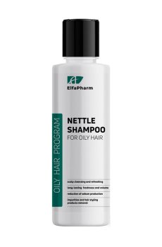 Уценка! Трихологический шампунь Elfa Pharm Oily Hair Program Nettle Shampoo для жирных волос, с крапивой, 200 мл
