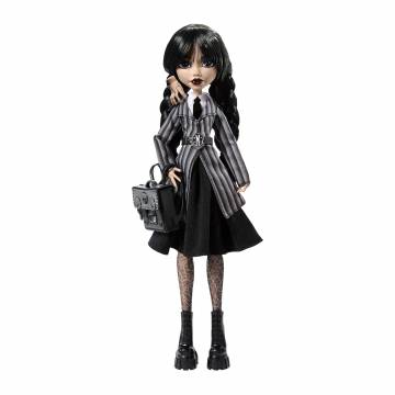 Лялька Monster High X Wednesday Венздей у шкільній формі (HXJ04) Лялька Monster High X Wednesday Венздей у шкільній формі (HXJ04)
