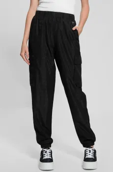 Женские черные карго с узором Черный S Guess V4BB03.WGLV2;FJ4Q