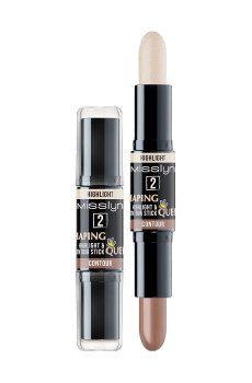 Хайлайтер и контур для лица Misslyn Shaping Queen Highlight & Contour Stick 2 Light, 2*3.5 г