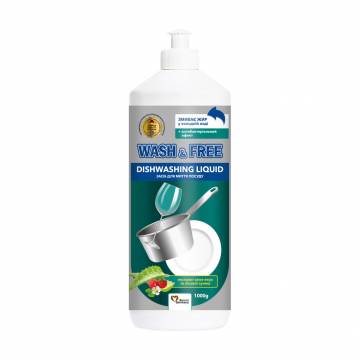Средство для мытья посуды Wash & Free Экстракт алоэ вера и лесной земляники, 1 кг Средство для мытья посуды Wash & Free Экстракт алоэ вера и лесной земляники, 1 кг