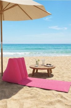 Надувний матрац - пастельний рожевий