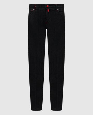 Черные джинсы с логотип патч