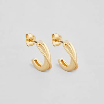 Серебряные серьги с позолотой Minimal E6612 Серебряные серьги с позолотой Minimal E6612