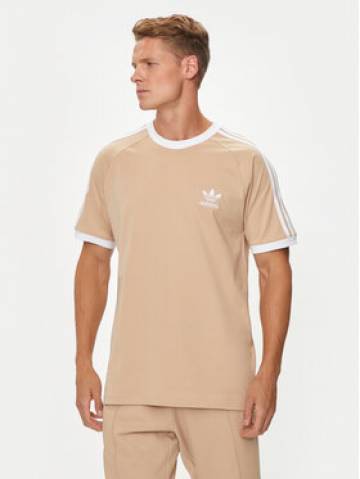 adidas Футболка adicolor Classics 3-Stripes IZ2366 Бежевий Slim Fit adidas Футболка adicolor Classics 3-Stripes IZ2366 Бежевий Slim Fit