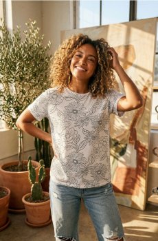 Бавовняна футболка з принтом - other