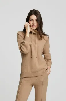 Женский бежевый кашемировый джемпер Бежевый 36 MARC&ANDRE W23-00CH1017