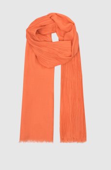 Оранжевый шарф из кашемира и шелка с писем