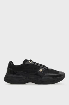 Женские черные кожаные кроссовки MODERN RUNNER Черный 36 Tommy Hilfiger FW0FW09413