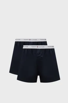 Мужские темно-синие трусы (2 шт) 2P WOVEN BOXER Синий S Tommy Hilfiger UM0UM03376