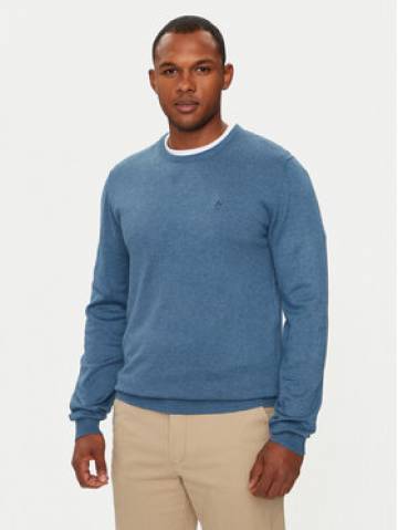 Lindbergh Светр 30-80043 Голубий Slim Fit Lindbergh Светр 30-80043 Голубий Slim Fit