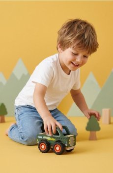 Іграшка – Дерев’яний транспортний засіб - зелений