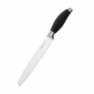 Нож кухонный для хлеба Ardesto Gemini черный, 33 см, длина лезвия 20.3 см (AR2132SP) Нож кухонный для хлеба Ardesto Gemini черный, 33 см, длина лезвия 20.3 см (AR2132SP)