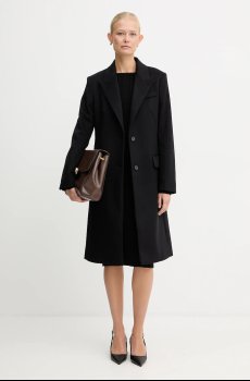 Шерстяное пальто BOSS Classin