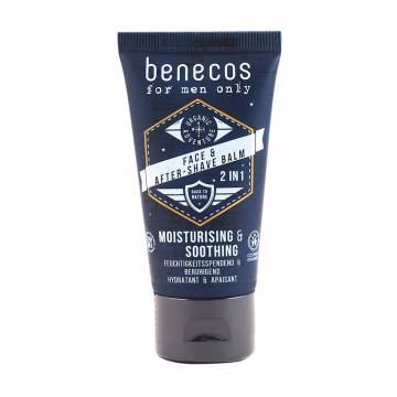 Мужской бальзам после бритья Benecos For Men Only Face & After Shave Balm 2 in 1, 50 мл Мужской бальзам после бритья Benecos For Men Only Face & After Shave Balm 2 in 1, 50 мл