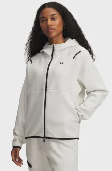 Женское белое худи Unstoppable Fleece FZ Белый M Under Armour 1379842-110