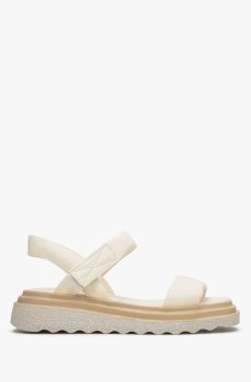 Сандалі шкіряні молочні Estro ER00113085