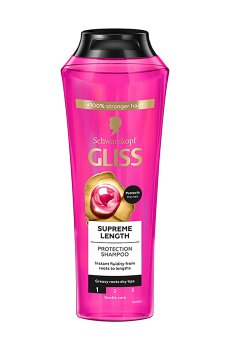 Защитный шампунь Gliss Supreme Length для длинных, склонных к повреждениям и жирности волос, 250 мл