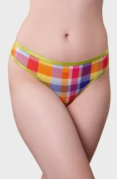 Женские трусики в клетку Разноцветный S brabrabra SLZ26502002_(1)