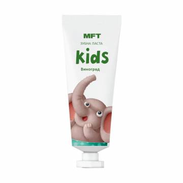 Детская зубная паста MFT Kids Виноград, от 2 лет, 25 мл Детская зубная паста MFT Kids Виноград, от 2 лет, 25 мл