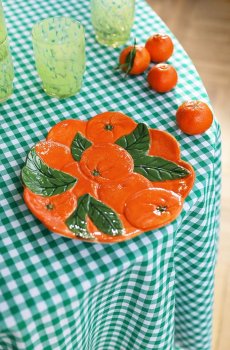 Десертная тарелка &k amsterdam orange 23,5 cm