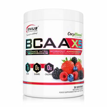 Аминокислоты Genius Nutrition BCAA X5 Red Energy, в порошке, 360 г Аминокислоты Genius Nutrition BCAA X5 Red Energy, в порошке, 360 г