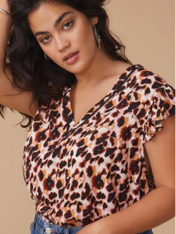 ONLY Carmakoma Блузка 15289397 Рожевий Regular Fit ONLY Carmakoma Блузка 15289397 Рожевий Regular Fit