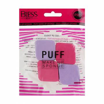 Уценка! Набор спонжей для макияжа Bless Beauty Puff Make Up Sponge 4 в 1, мини ромб, розово/фиолетовые, 4 шт Уценка! Набор спонжей для макияжа Bless Beauty Puff Make Up Sponge 4 в 1, мини ромб, розово/фиолетовые, 4 шт