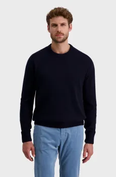 Мужской темно-синий шерстяной джемпер Синий M Pierre Cardin PC.-C5 51600.5122