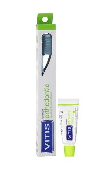 Набор для ухода за полостью рта Dentaid Vitis Orthodontic (щетка синяя, 1 шт + паста, 15 мл)