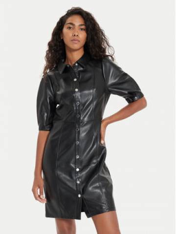 Morgan Сукня зі штучної шкіри 242-RLONGO Чорний Slim Fit Morgan Сукня зі штучної шкіри 242-RLONGO Чорний Slim Fit