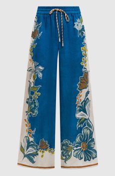 Синий палаццо Луда из льна