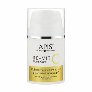 Восстанавливающий ночной крем для лица Apis Natural Cosmetics Re-Vit C Home Care с ретинолом и витамином С, 50 мл Восстанавливающий ночной крем для лица Apis Natural Cosmetics Re-Vit C Home Care с ретинолом и витамином С, 50 мл