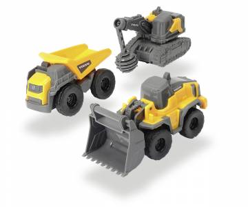 Ігровий набір Dickie Toys Volvo Мікробудівельники Демолятор, самоскид, бульдозер (3722009/2) Ігровий набір Dickie Toys Volvo Мікробудівельники Демолятор, самоскид, бульдозер (3722009/2)
