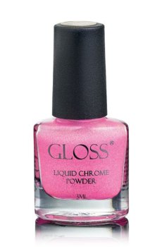 Уценка! Жидкая втирка для ногтей Gloss Liquid Chrome Powder 014, 3 мл