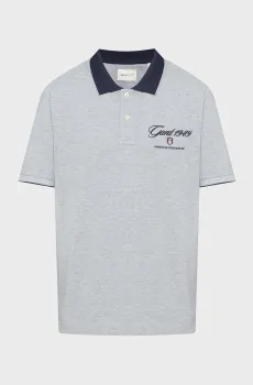 Мужское серое поло GRAPHIC Серый XL Gant 2014070