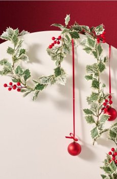 Гірлянда із зимовим мотивом - зелений