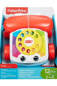 Уценка! Игрушка-каталка Fisher-Price Веселый телефон, 20.5*18*14.5 см, от 1 года (FGW66)
