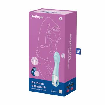 Вибратор для точек G Satisfyer Air Pump Vibrator 5+ Inflatable G-Spot Vibrator голубой, 1 шт Вибратор для точек G Satisfyer Air Pump Vibrator 5+ Inflatable G-Spot Vibrator голубой, 1 шт