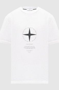 Белая футболка Light Compass