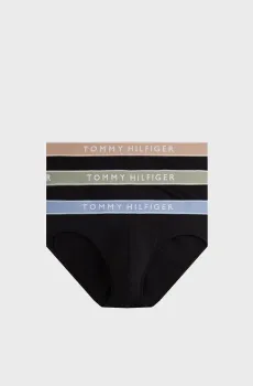 Мужские черные брифы (3 шт) 3P BRIEF WB Черный L Tommy Hilfiger UM0UM03706